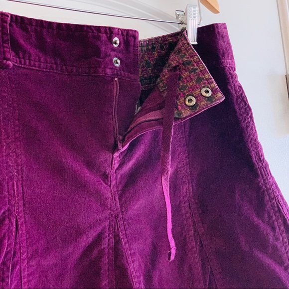 Athleta  Corduroy Purple Skirt - Picture 2 of 7